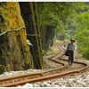 photographer chasing trains