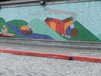 Click Here to view Colorful Train Mural in Full Size