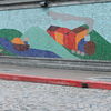 Colorful Train Mural