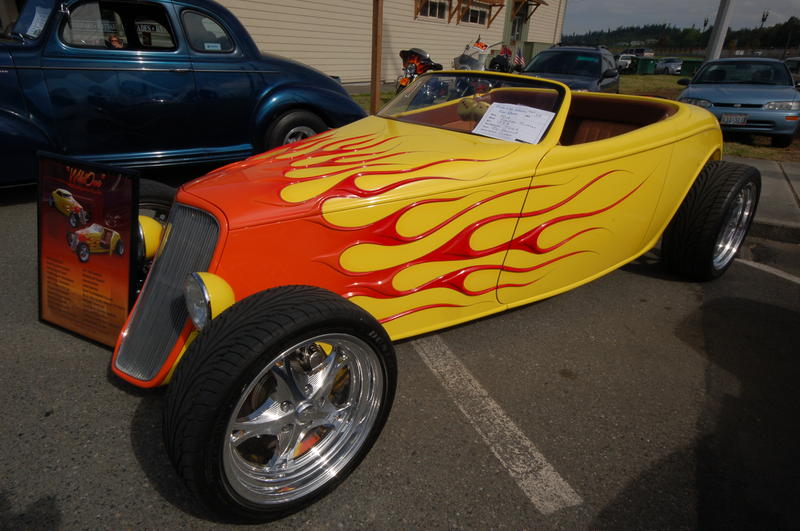 3D Flames on Hot Rod