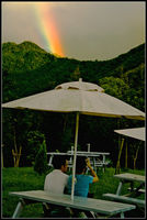 Click Here to view Rainbow and umbrella in Full Size