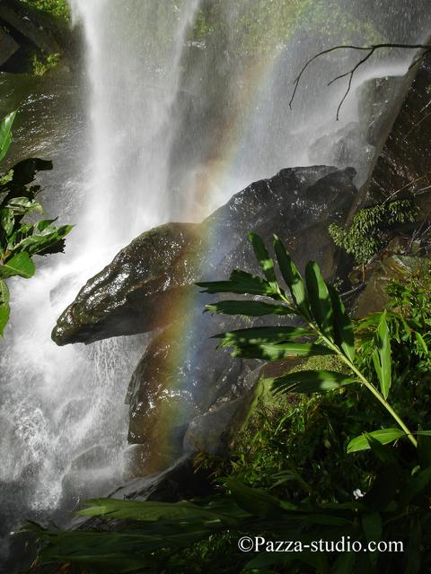 Rainbow waterfall in Taipei
