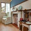 The wooden house and handmade furniture