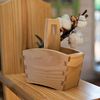 The wooden house and handmade furniture