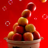 A bowl of apples.