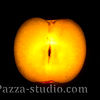 A slice of fresh apple