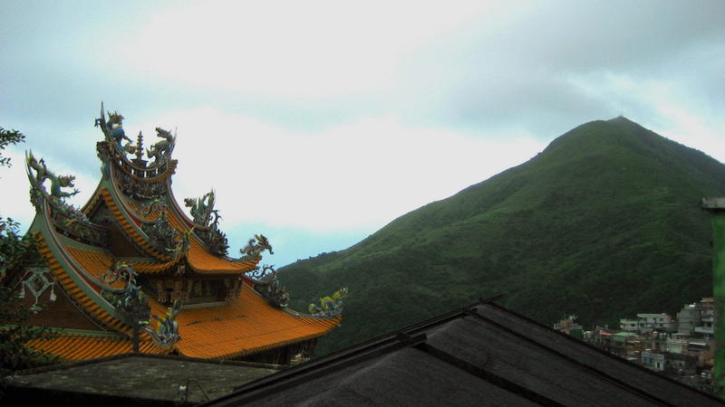 Temple and Mountain