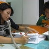 Luna and one of our finest students