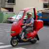 Red Scooter with Cover