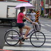 Bicycle Umbrella Girl