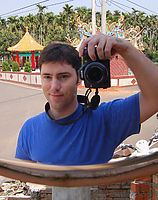 Goofy picture of Joseph in the Mirror 
Taken in Taiwan 5/8/2007