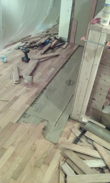 putting back the floorboards